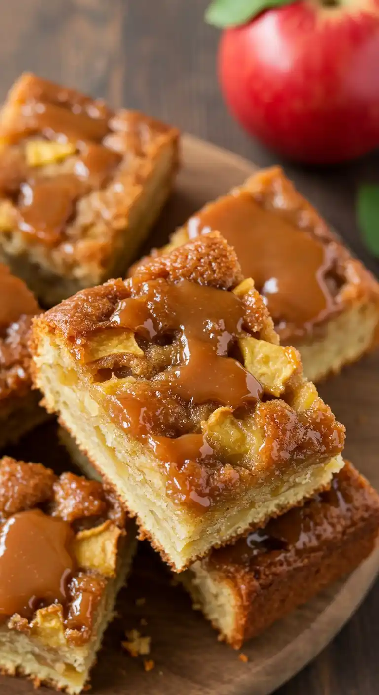 Présentation du gâteau aux pommes, parfaitement doré avec une texture moelleuse, idéal pour la dégustation.